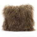 Moes Home Collection Lamb Synthetic Fur Pillow- Natural XU-1000-24